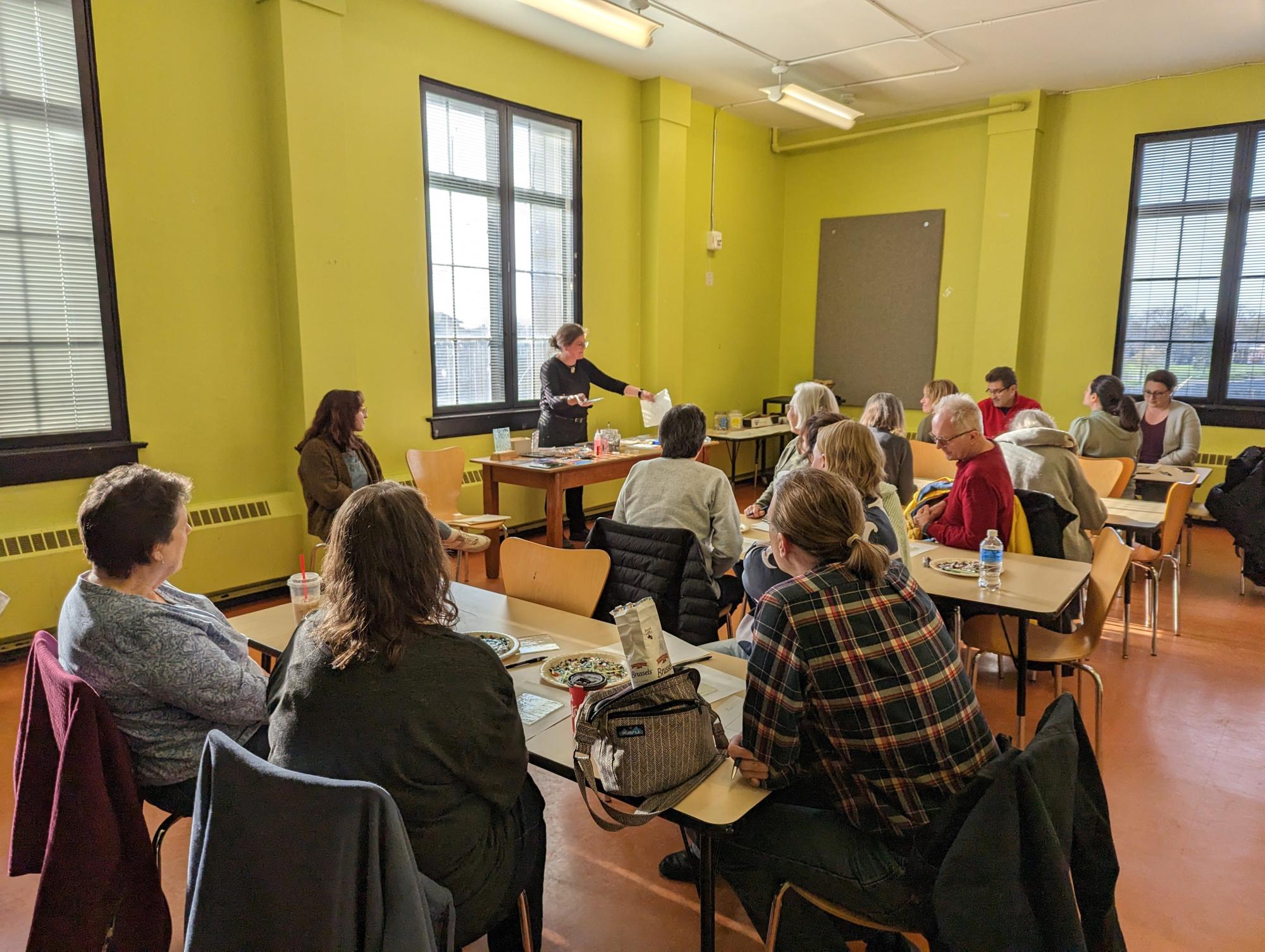 Adult stained glass workshop in partnership with the Buffalo Museum of Science