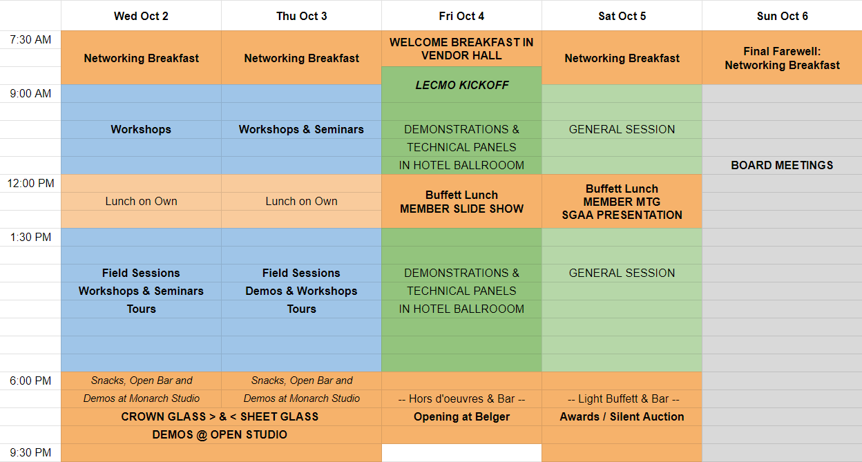 2024 General Schedule