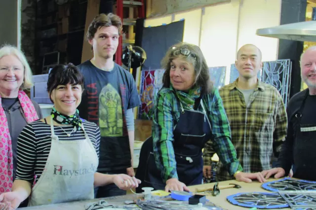 Clerkin Higgins Studio Crew in New York - Photo Credit: Clerkin Higgins Stained Glass Studio