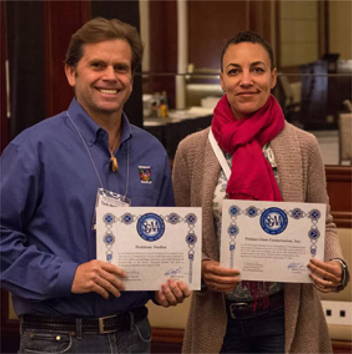 Professional members holding certificates